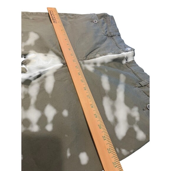 Karen Scott Woman Plus 16W Olive Green Capri Pants Snap Hem Stretch Cotton - Picture 12 of 16